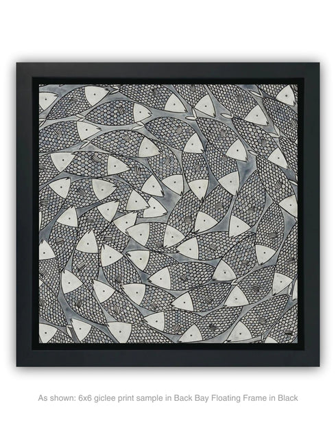 Big Sardines | Framed Giclee Print on Canvas